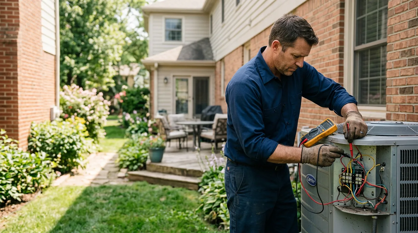 HVAC technician working near Goodland, FL